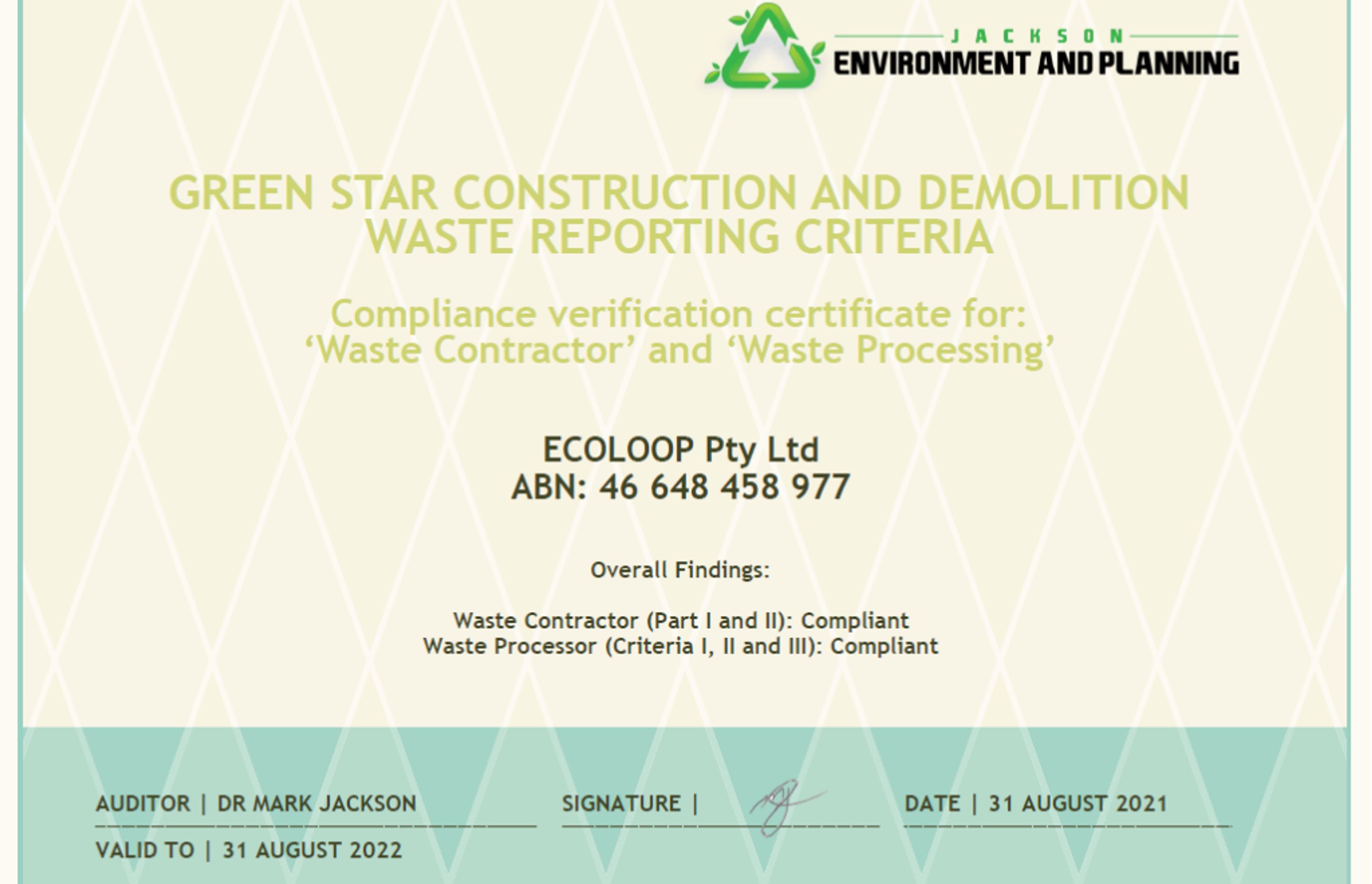 Green Star Certification and What It Means For You