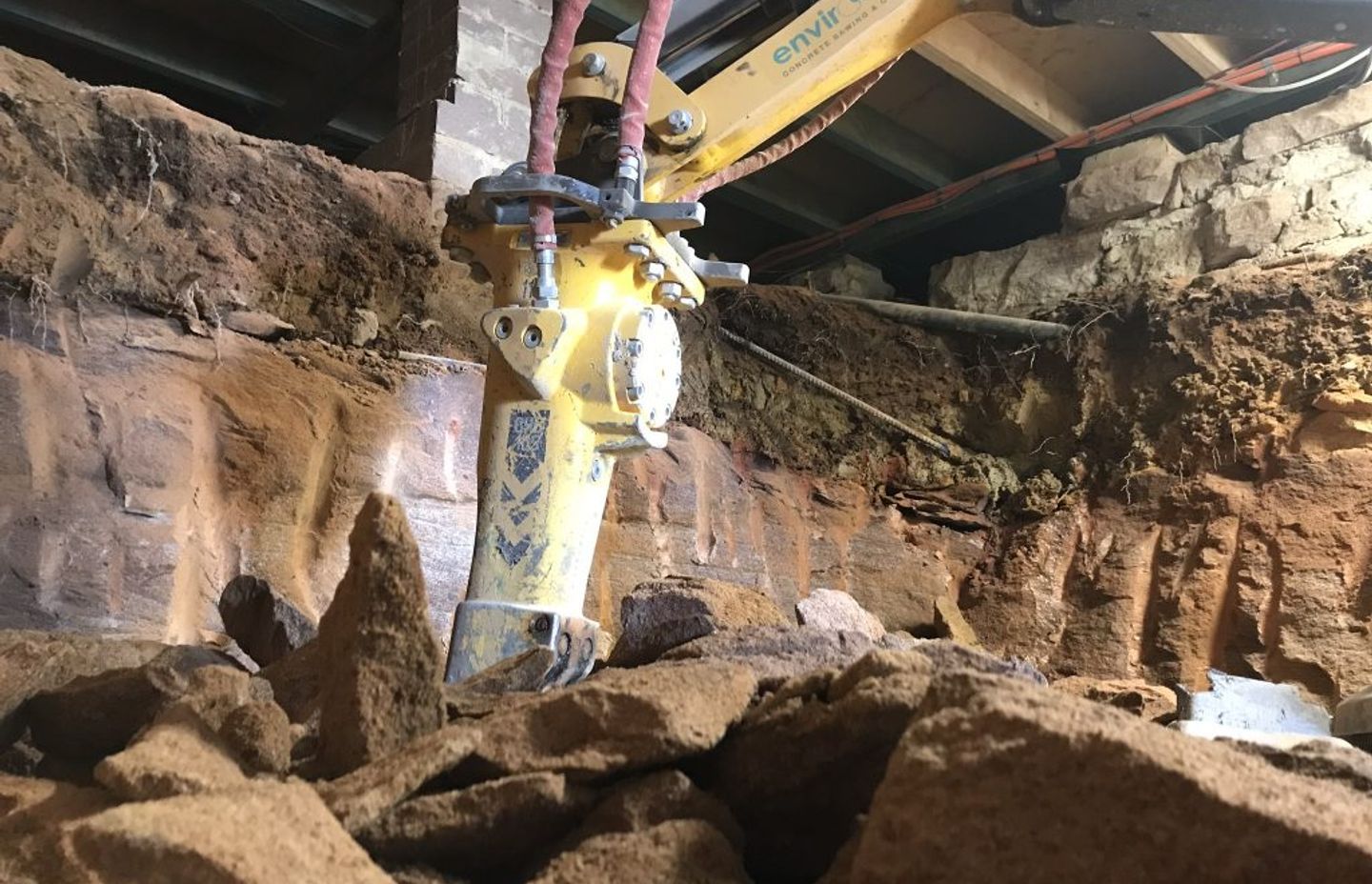 Excavating the cellar in the house in Balmain. Image Jamie Zarzycki