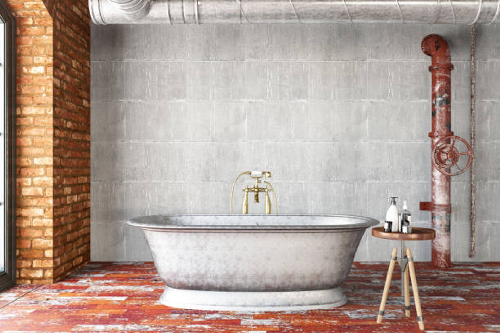 Example of exposed pipes and hardware | Photo Credit - iStock