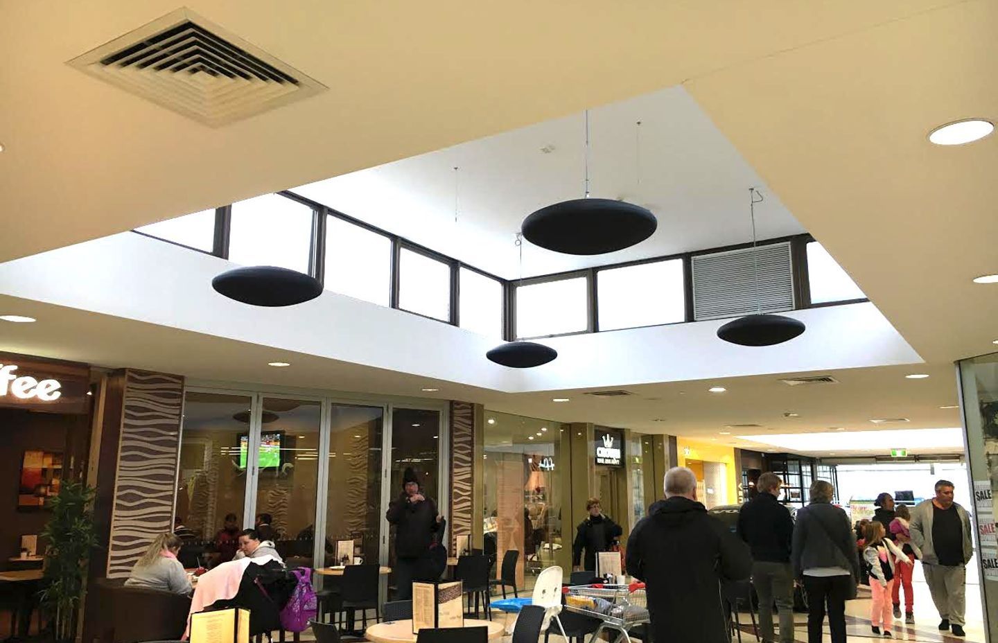 In commercial and industrial applications where the floor area needs to remain clutter free for ease of movement a range of ceiling-mounted options are available.