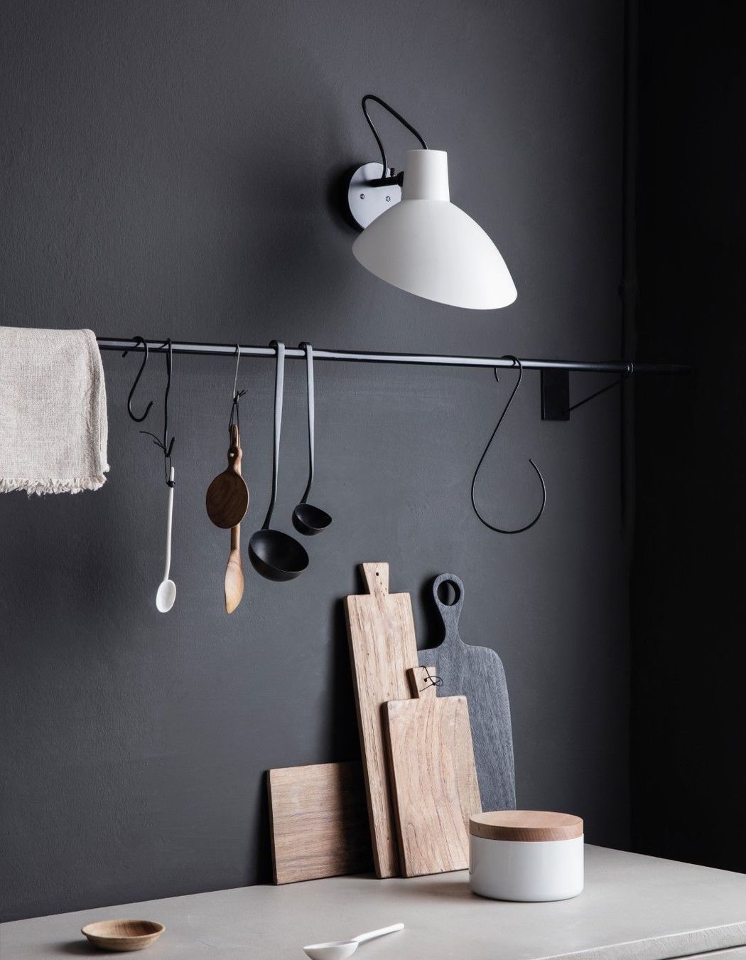 Astep VV Cinquanta Wall Lamp enables task lighting with an understated look and the flexibility to focus light in the direction required.