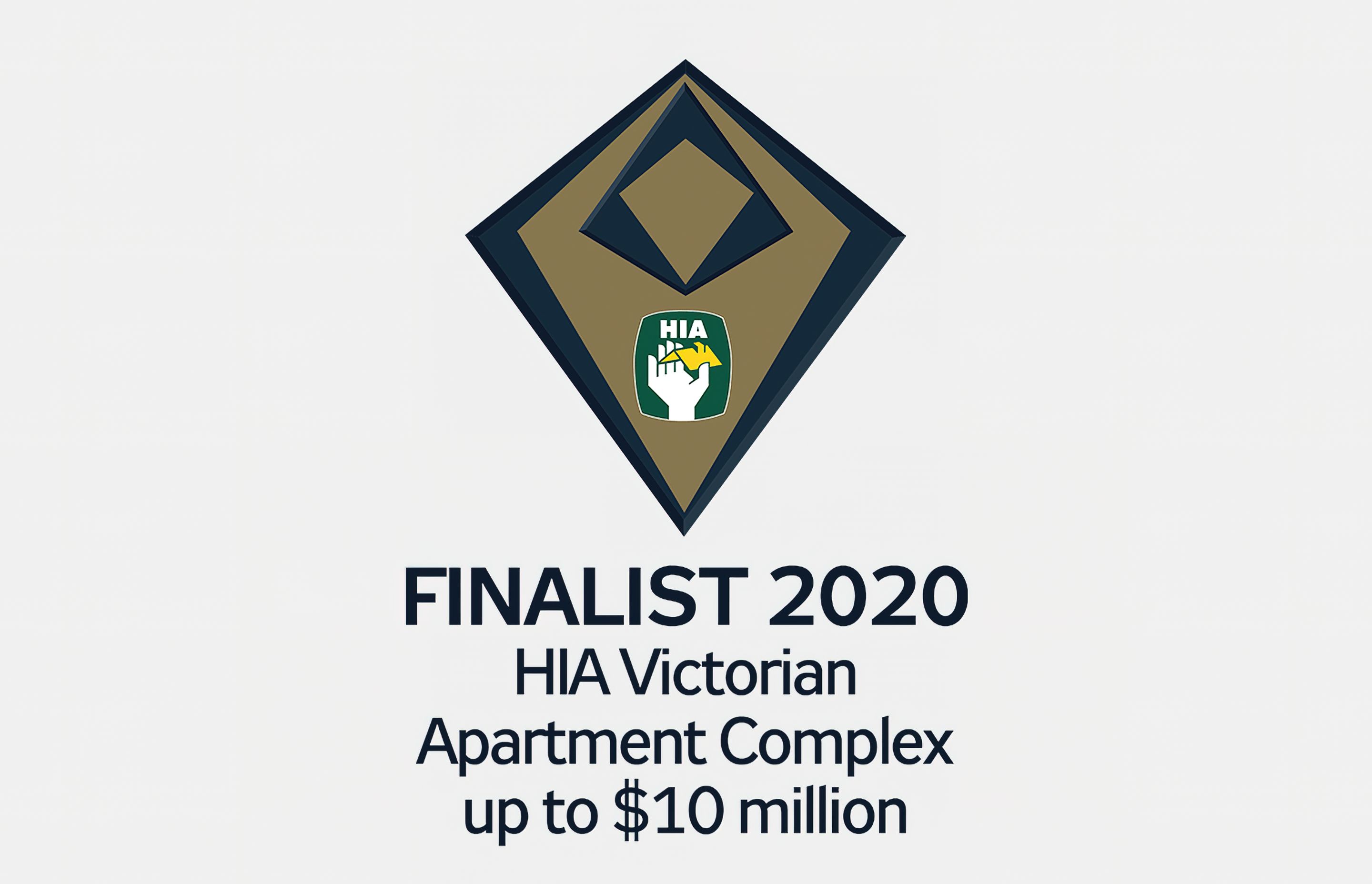 AG Construct announced as a finalist in the 2020 HIA Victorian awards for Apartment Complex up to $10 Million