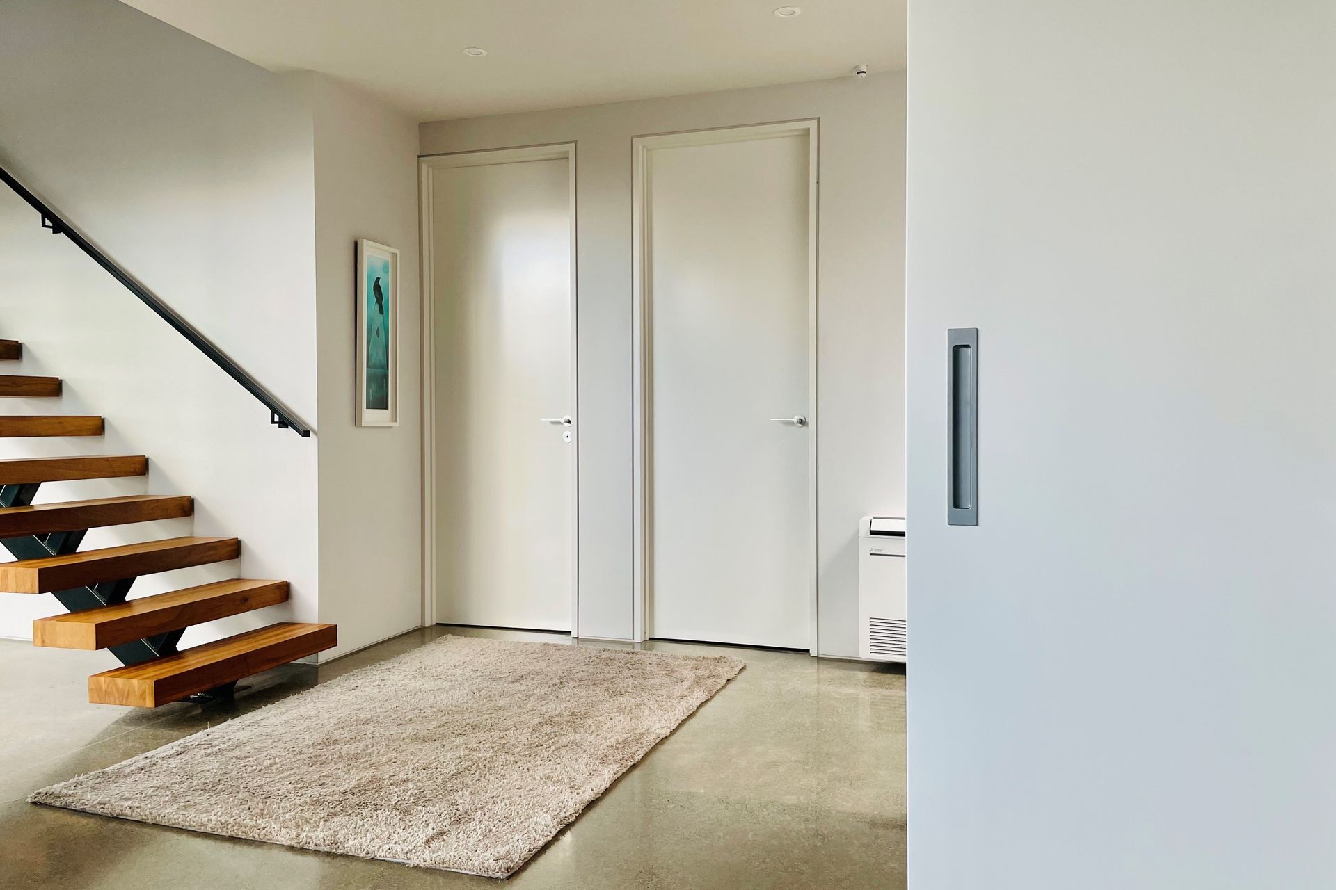 The Halliday + Baillie HB665 Flush Pull Cavity Sliding Doors are a sophisticated space saving solution.