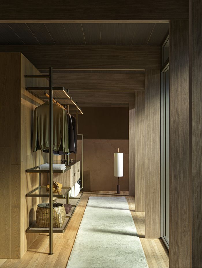 Hector night by Vincent Van Duysen. Conceived as a perfectly modelled wall system that is also easy to modify and transform, Hector Night is a protagonist of contemporary furniture as an extraordinary expression of the brand’s research in the field of systems.