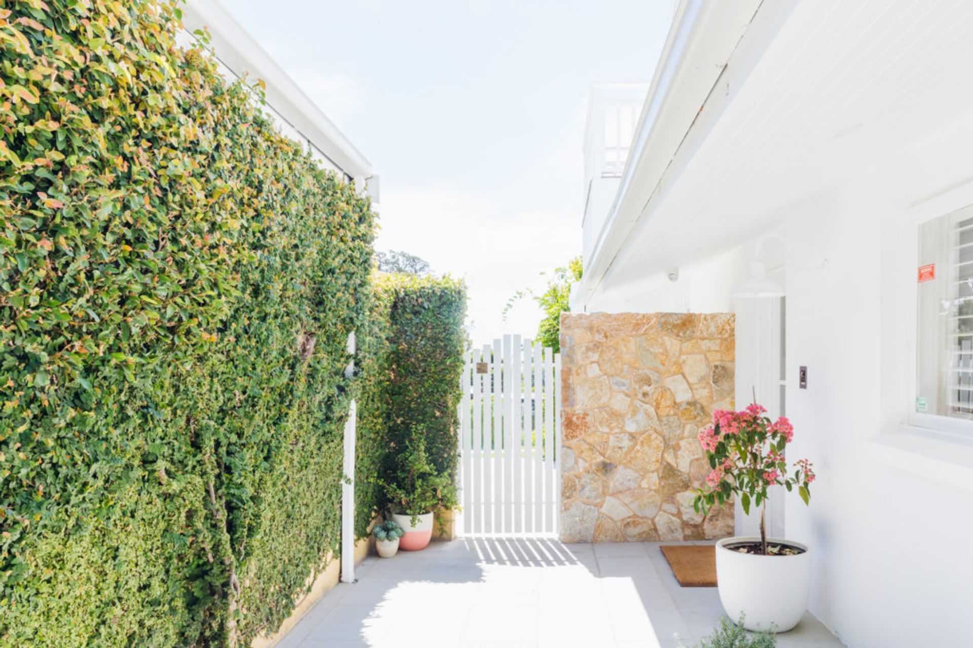 Helvia Natural Limestone Wall cladding is our pick of the month! Shoreward House.