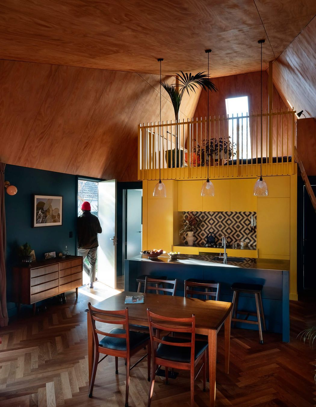 Nicknamed 'the cathedral', the ceiling is impressive in form and craft.