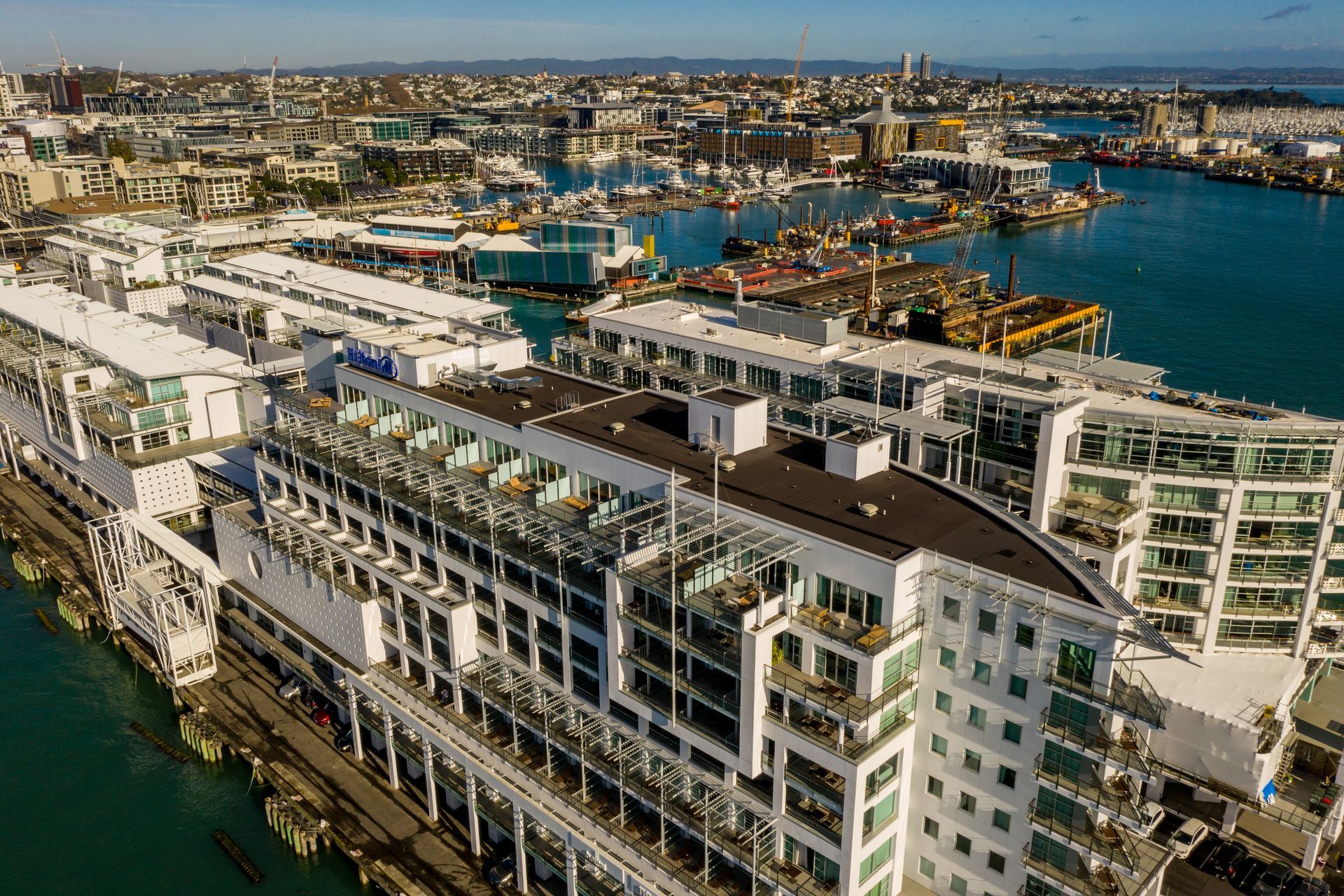 Opened in 2001, the Hilton Hotel is a 187-room, five-star hotel situated at the end of Princes Wharf on Auckland’s waterfront.