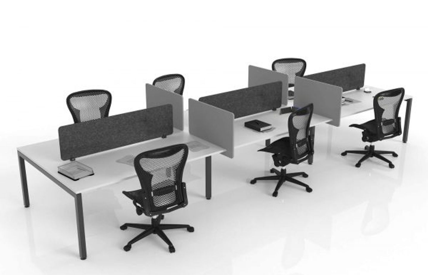 Hush Acoustic desk screen and Divi side screens