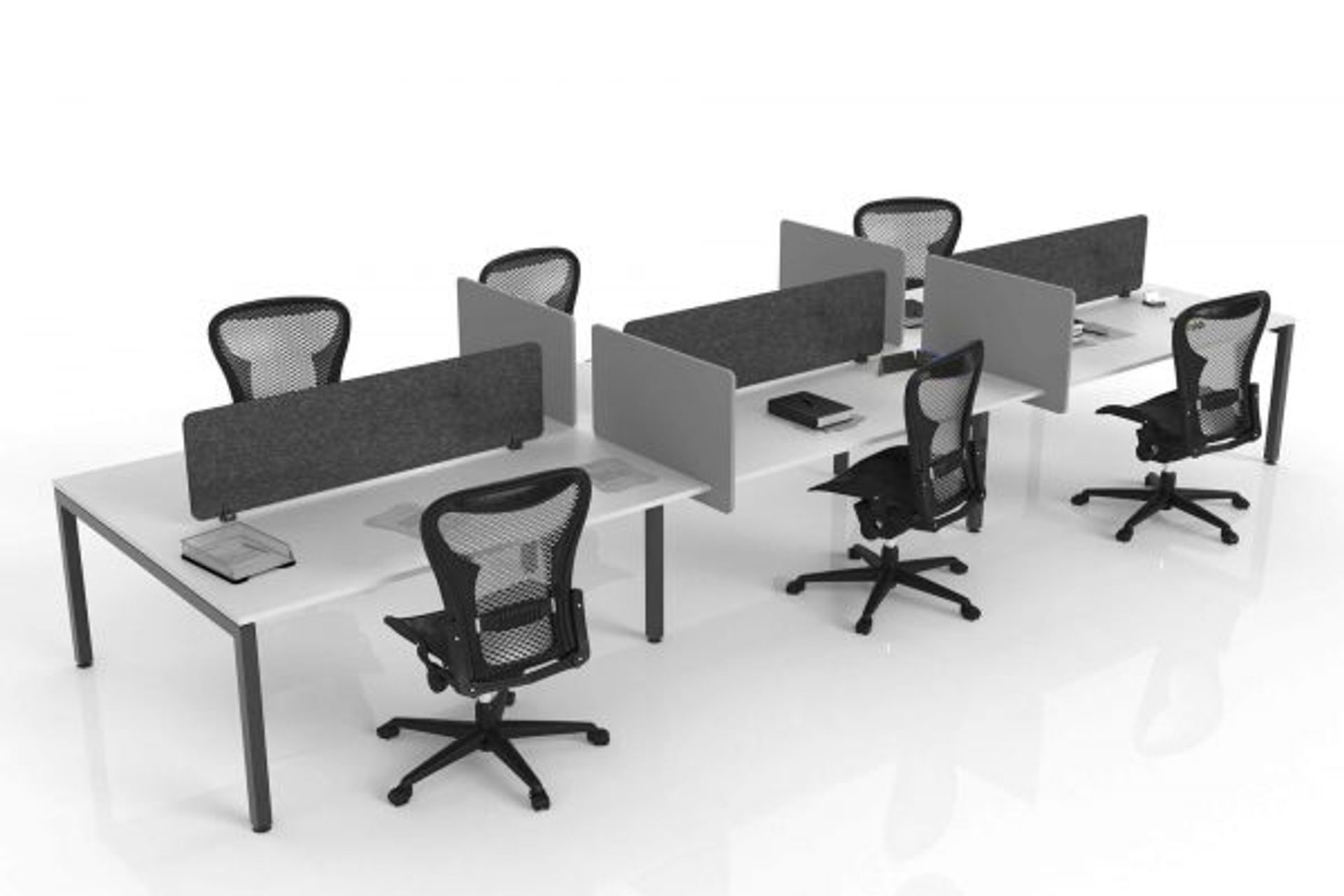 Hush Acoustic desk screen and Divi side screens