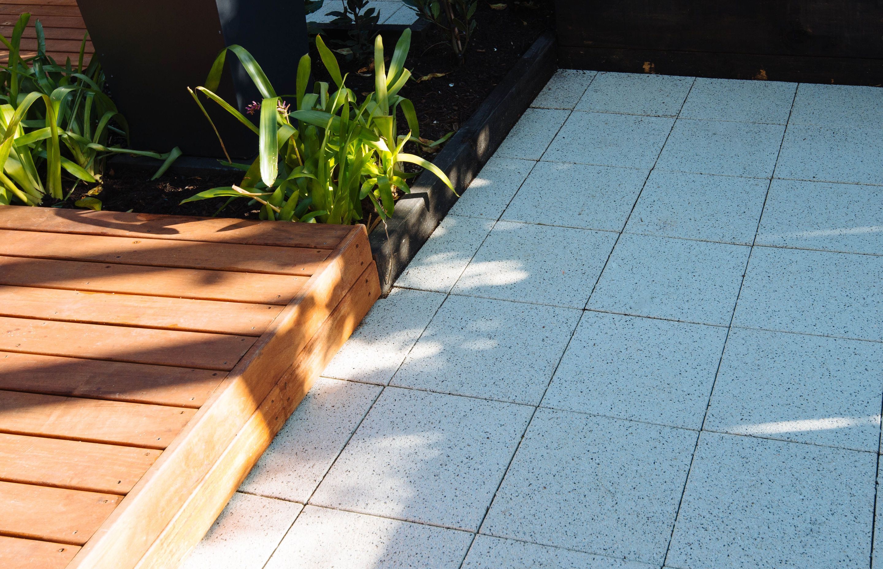 Made from recycled porcelain, Jagas Hydropavers are both permable and designed to sustain vehicle loadings.