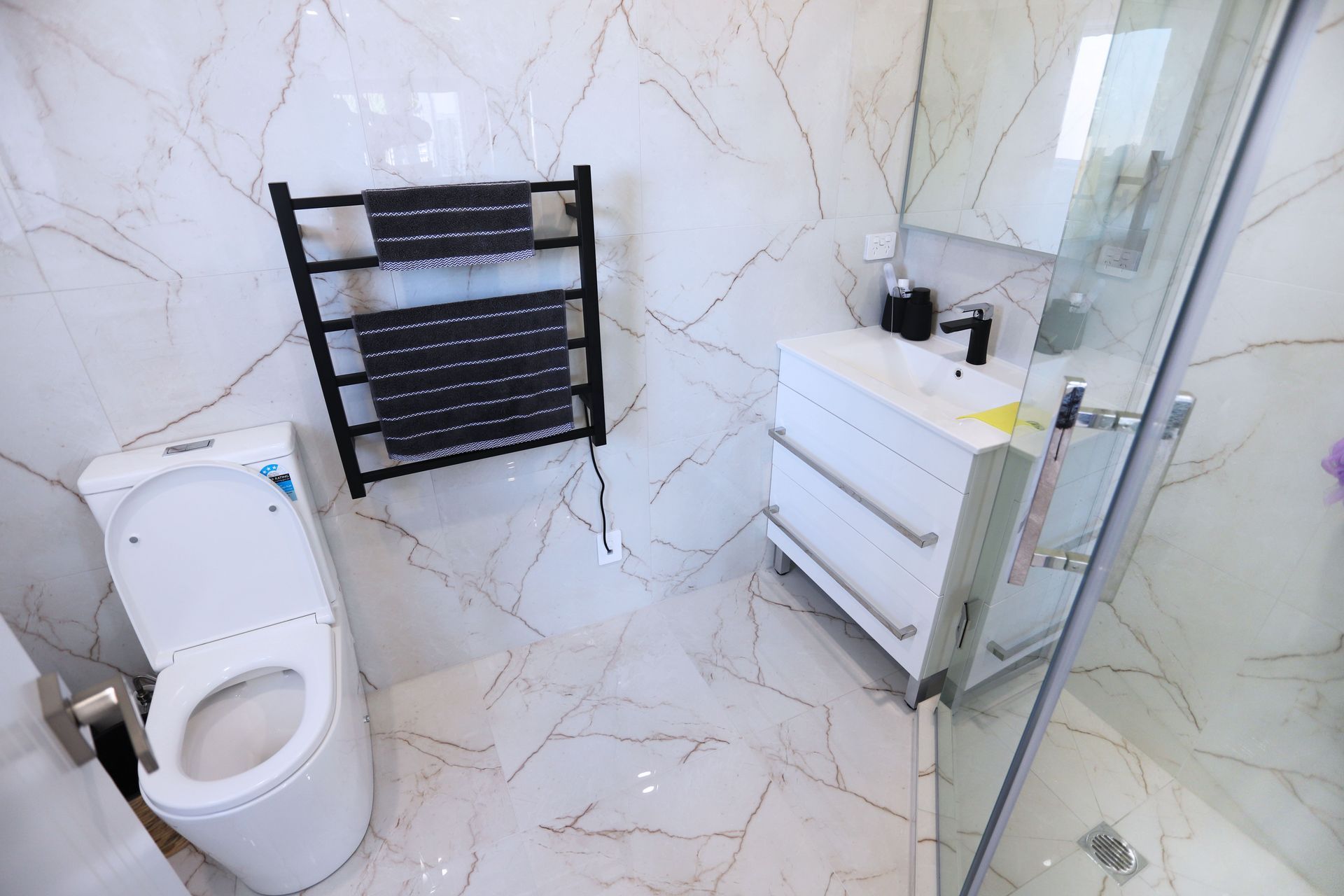 AFTER we renovated the guest Ensuite