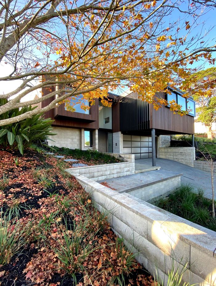 The house is located in Auckland's beachside suburb of St Heliers.