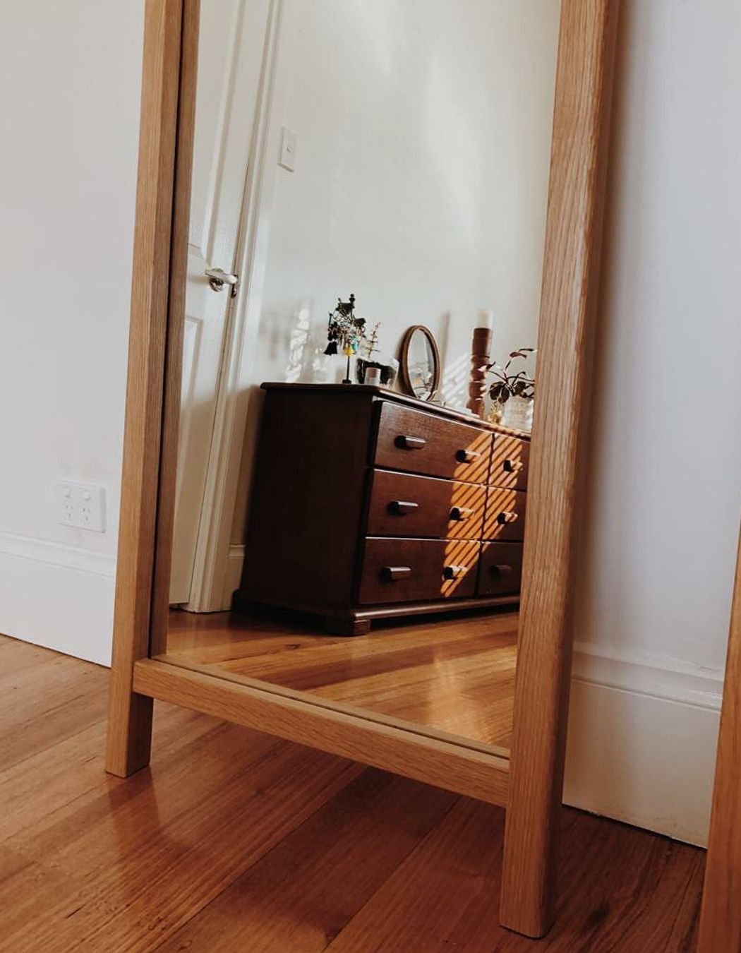 Narcissus Standing Mirror from Bolton &amp; Tanner