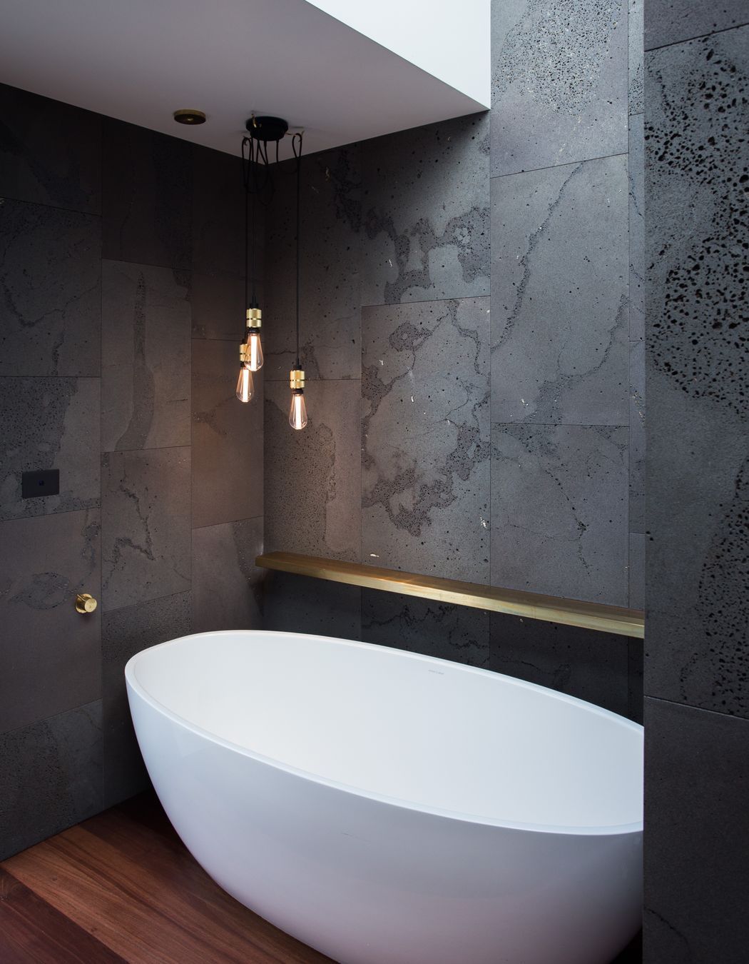 Natural stone at its dynamic best in this Pemberley home.