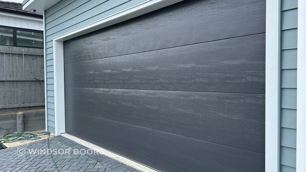 Flat Woodgrain sectional door