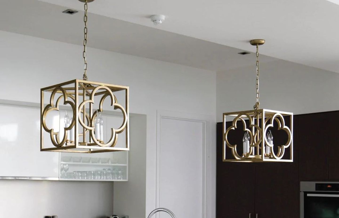 Detailed Box Frame Lantern Pendant Light by Ivory &amp; Deene