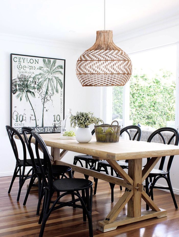 Bondi White Rattan Pendant Light by Ivory &amp; Deene