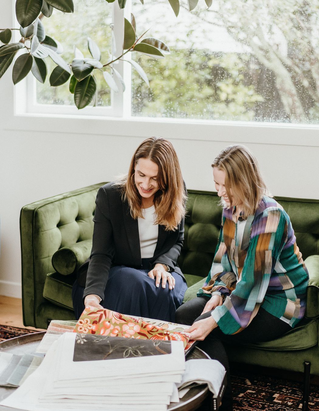 Bren's joy comes from seeing a client get excited about the textile selections. Photo: Samantha Donaldson
