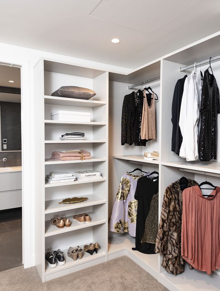 Need a space with more hanging room and less drawers? A custom wardrobe solution can accommodate all your requirements.