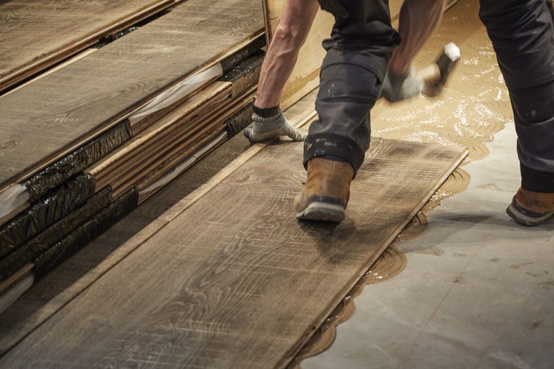 Glue down vs floating timber flooring installation