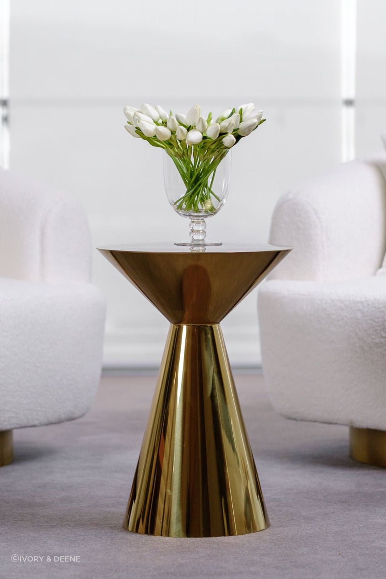 Luxurious materials like stainless steel can be crafted into a truly unique bedside table, making a distinct style statement. Featured product: Vogue Side Table.