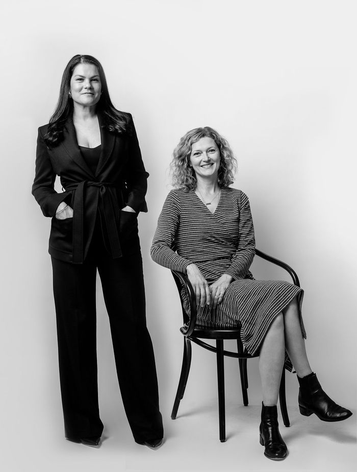 JK-W director and designer Janice Kumar-Ward and designer Meg Freeman.