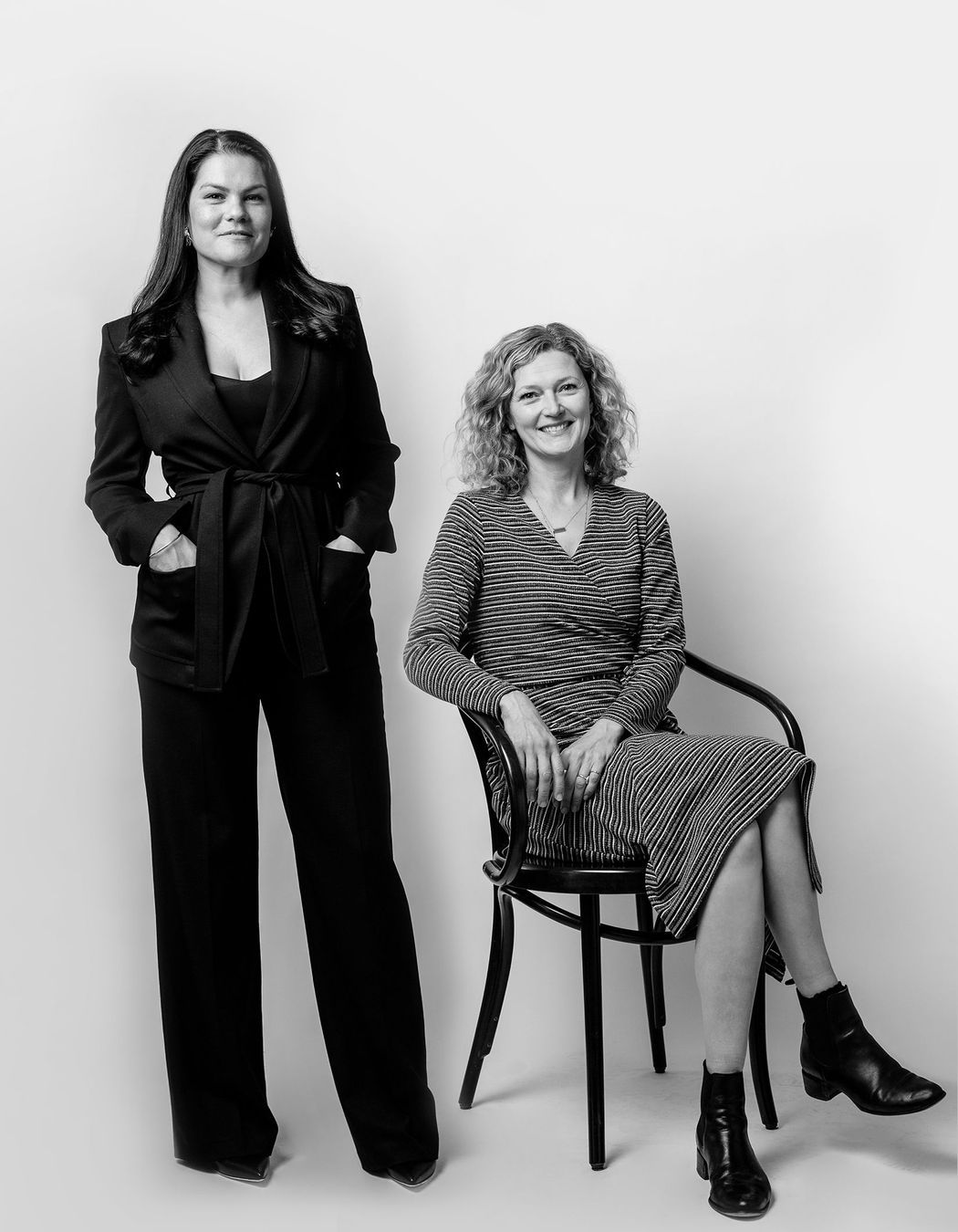 JK-W director and designer Janice Kumar-Ward and designer Meg Freeman.