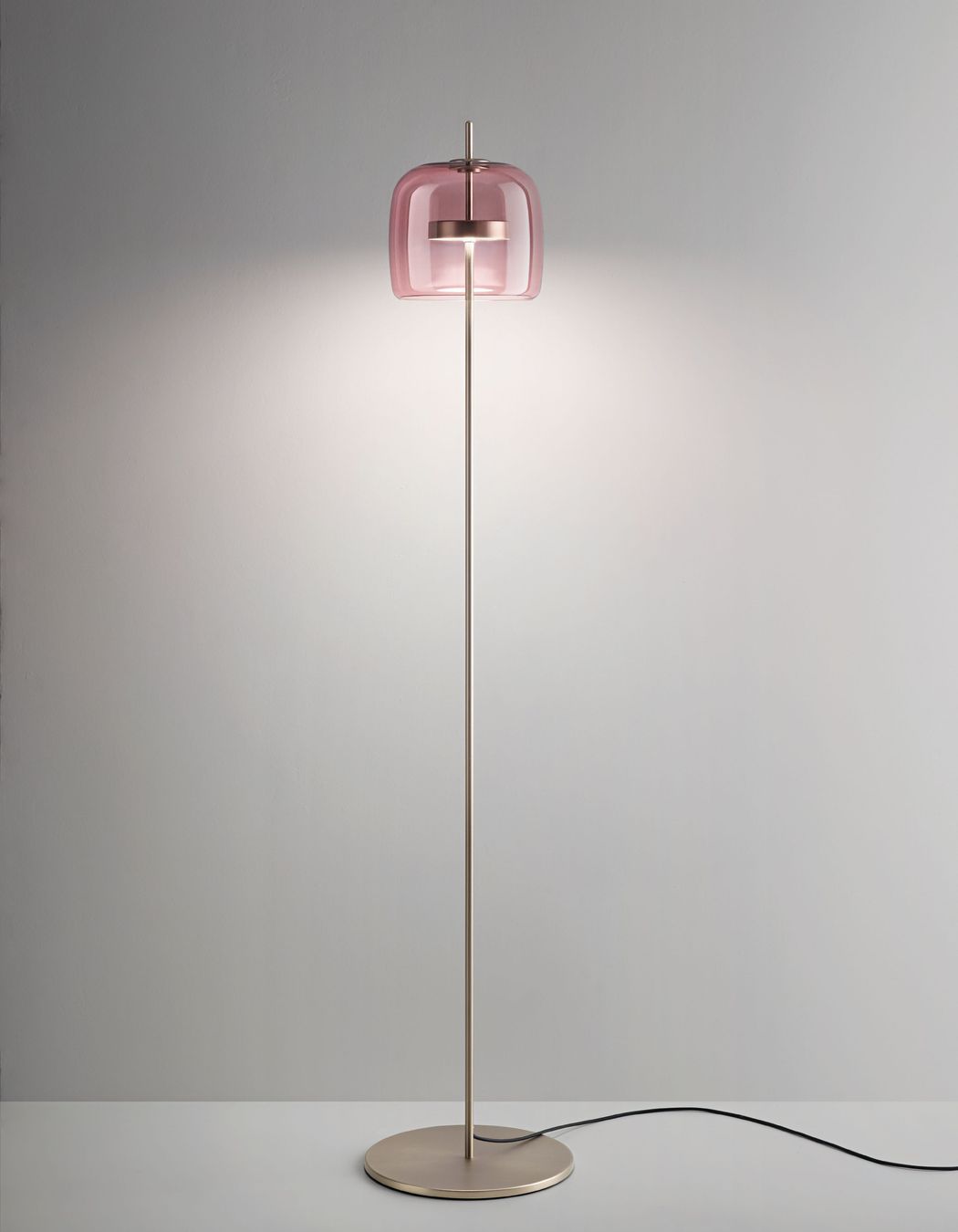 Jube floor lamp in amethyst Murano glass