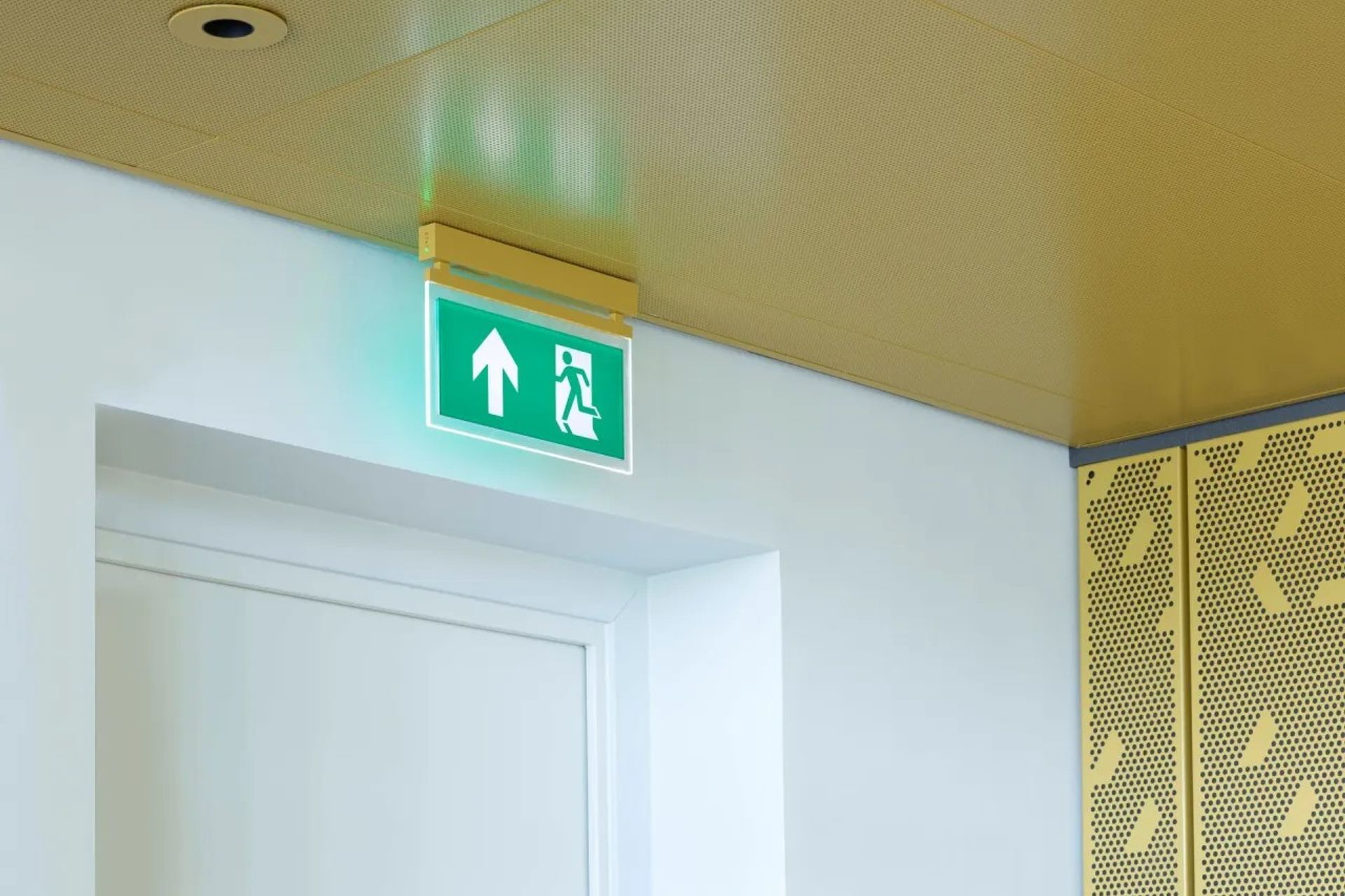 K9 Exit with colour matching housing (European project with EU signage)