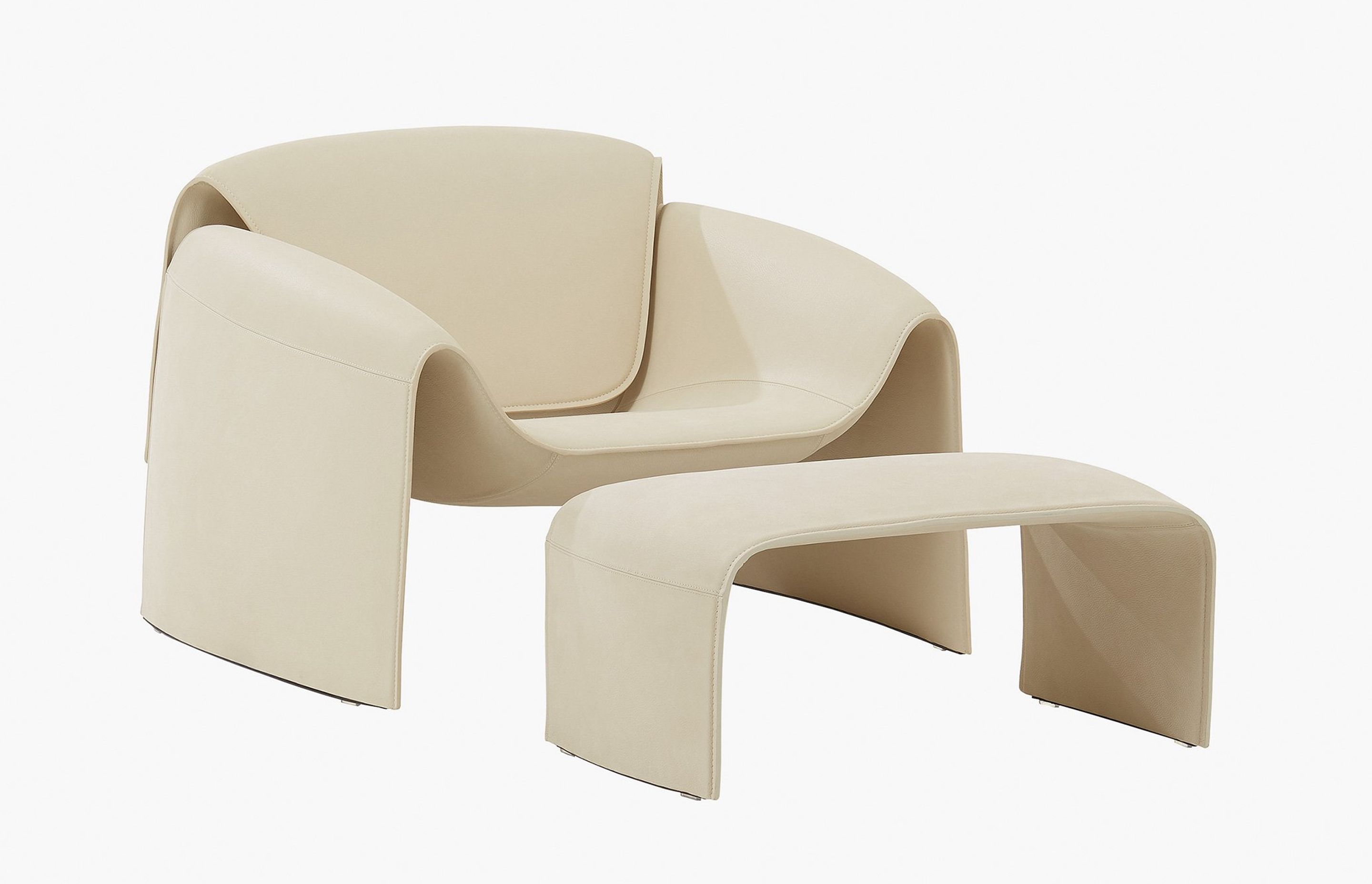 Le Club Armchair and Pouf