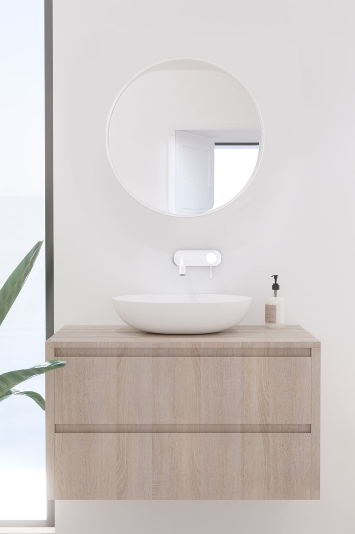 ABI Interiors - Lexi Handmade Bathroom Mirror