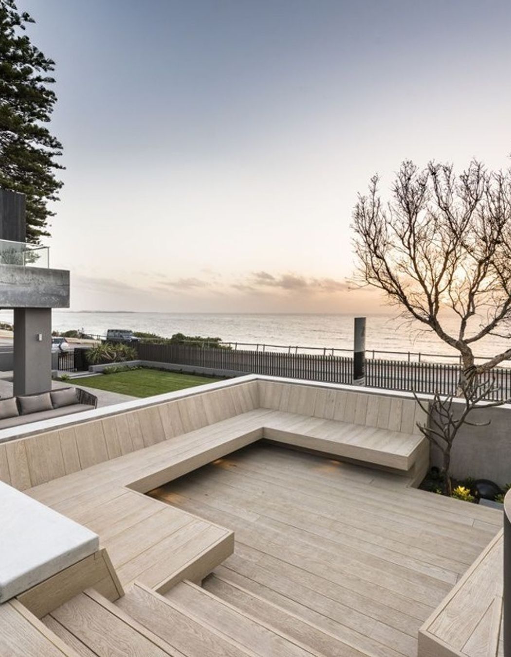 Limed oak enhanced grain decking by Millboard Decking