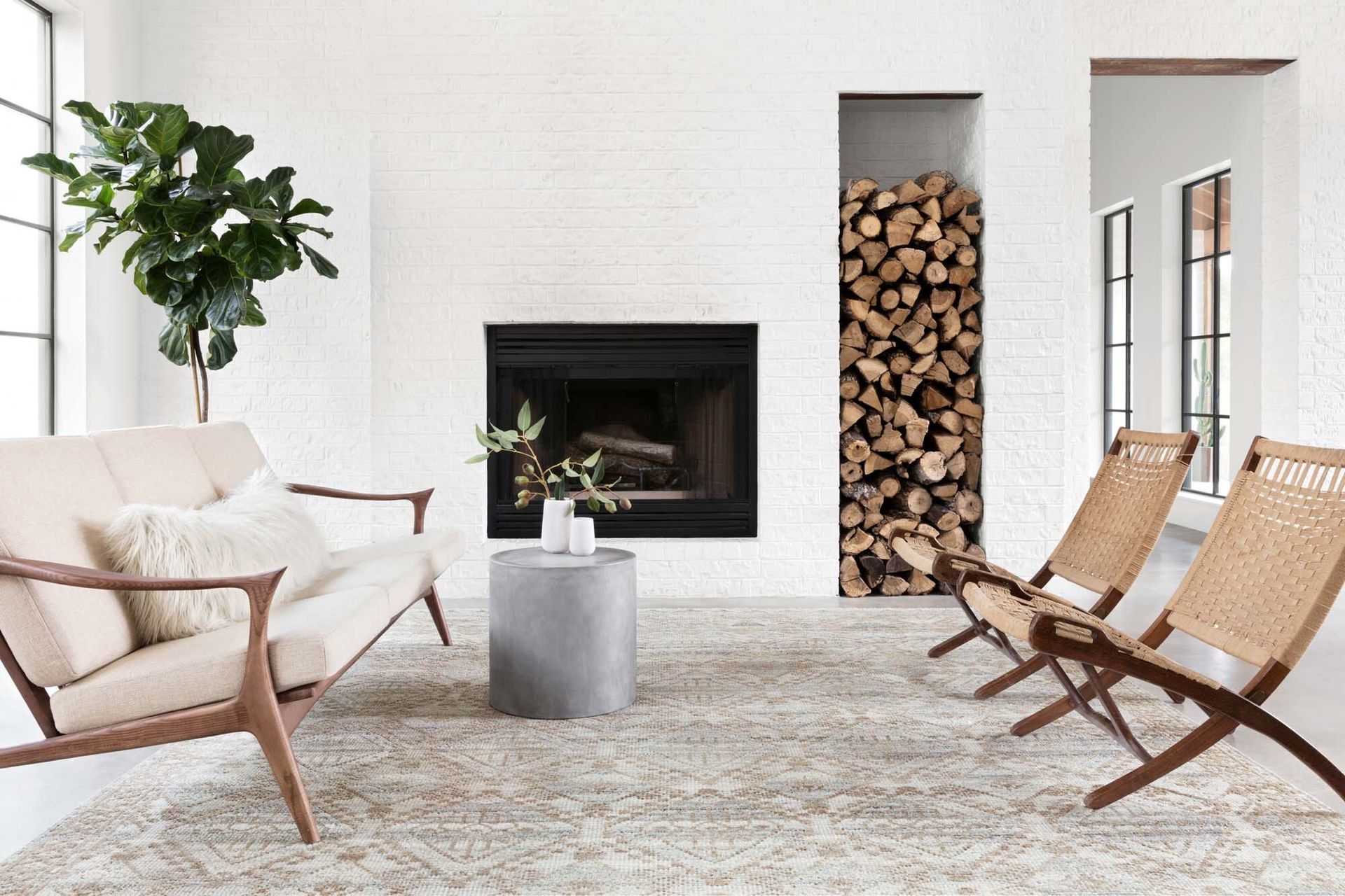 The Idris rug collection from Le Monde has some beautiful large neutral rugs suitable for many interior styles.