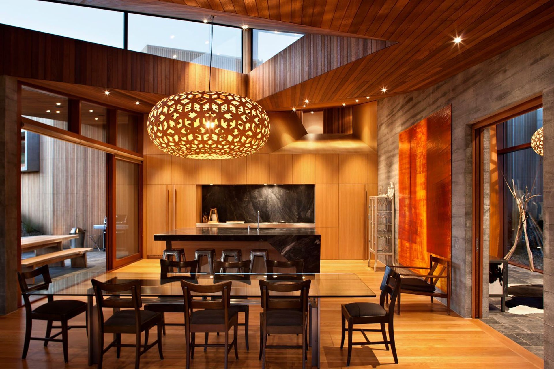 Te Kaitaka House, Lake Wanaka, designed by Stevens Lawson Architects.