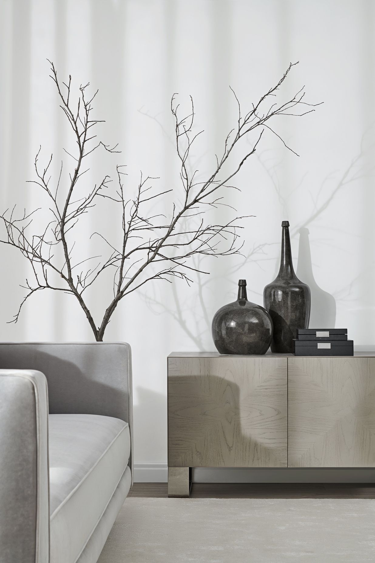 With an ash oak veneer, the Kelly Hoppen Picasso Credenza has been designed to sit beautifully in any interior.