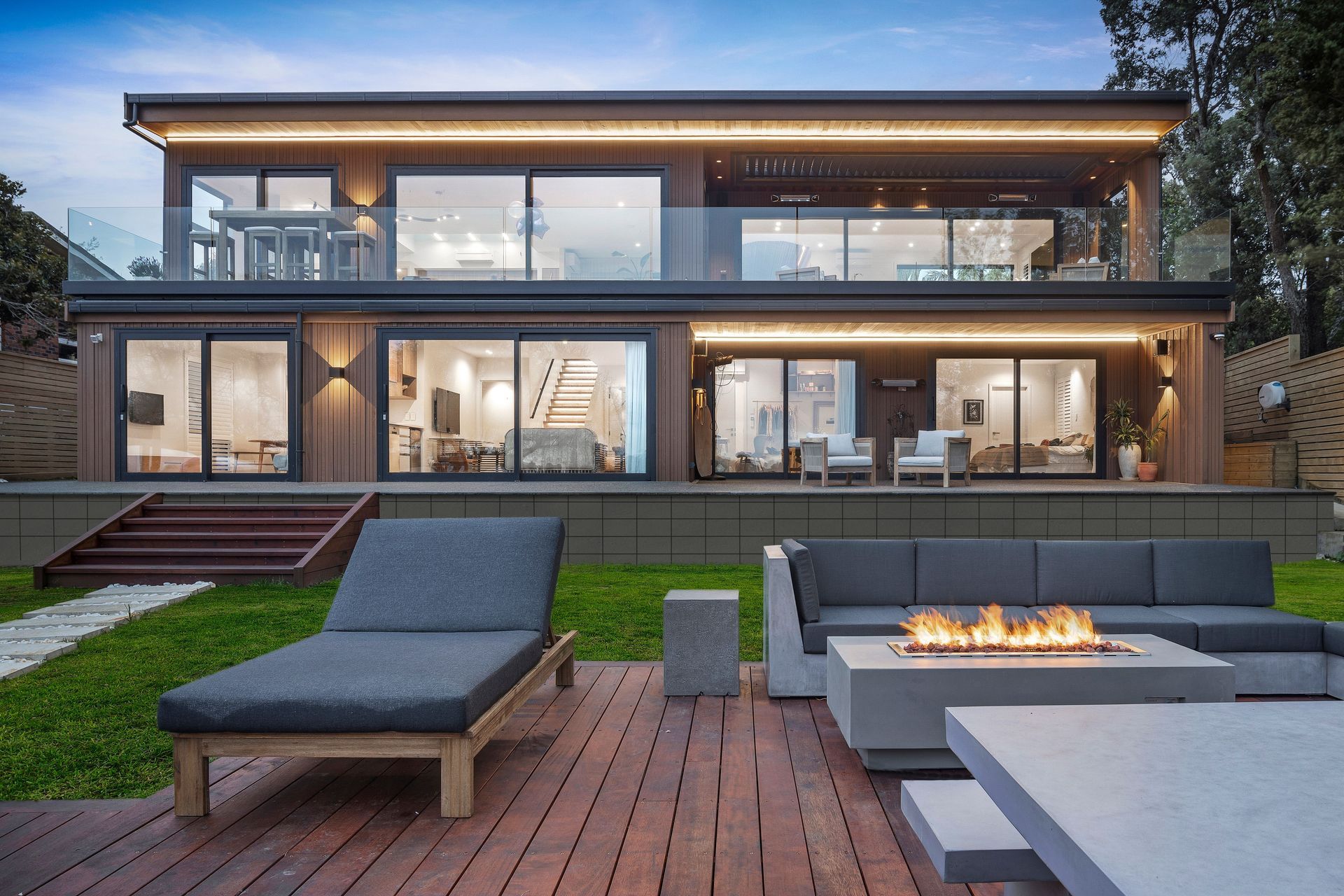 The owners and their guests can enjoy the best a kiwi summer has to offer from their outdoor living area.