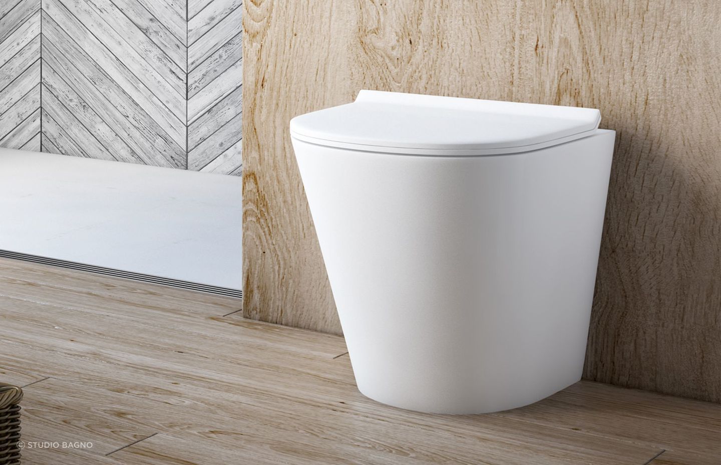 Manhattan Rimless Wall Faced Toilet from Studio Bagno