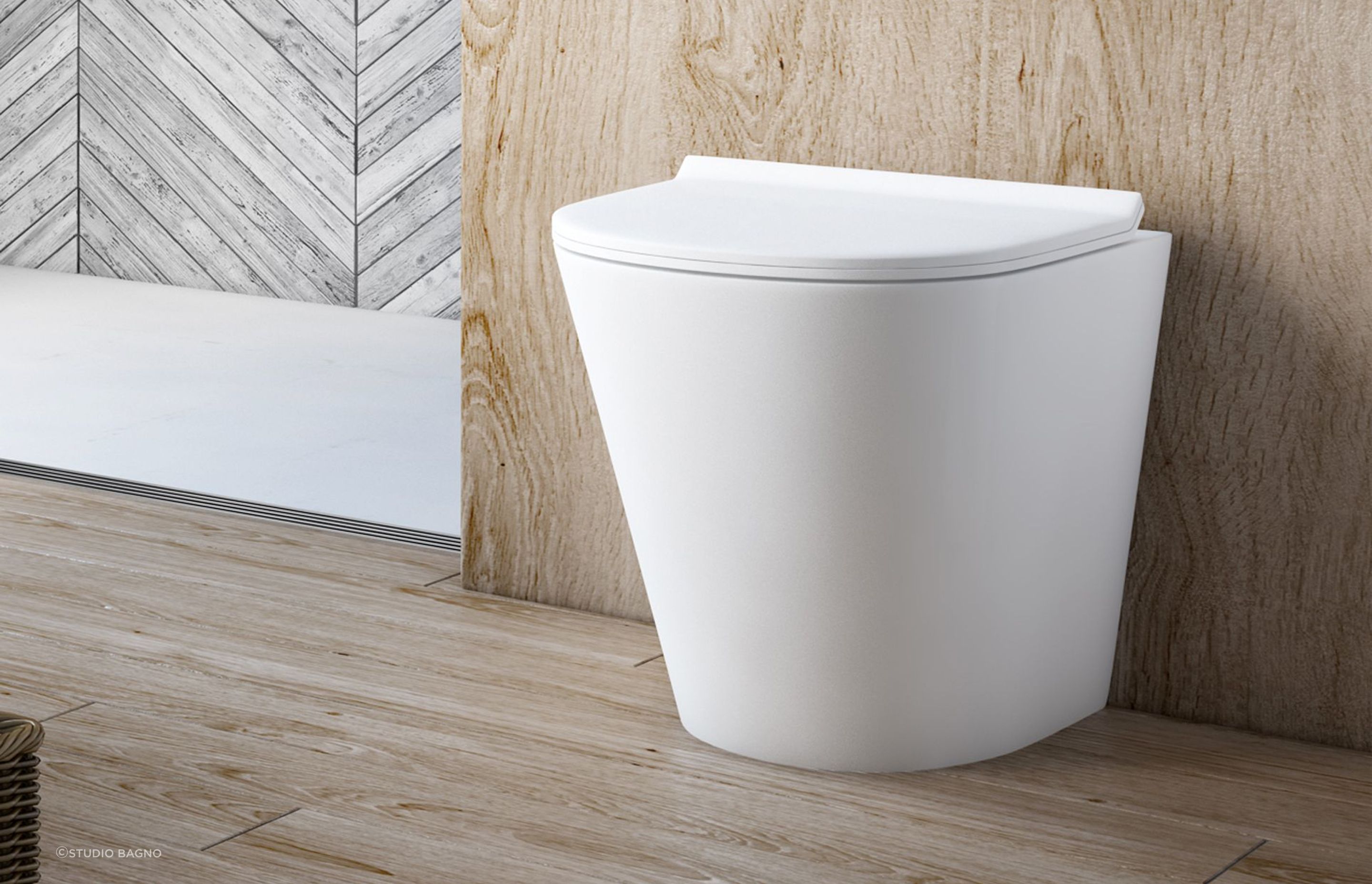 Manhattan Rimless Wall Faced Toilet from Studio Bagno