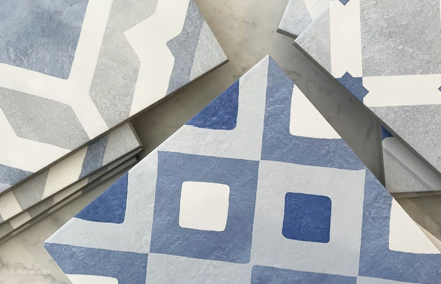 Our luxurious Mykonos collection is inspired by the lush patterns and colours of Mediterranean design. The collection includes a variety of pattern tile options as well as solid coloured tiles that can be used together to create a sense of balance in your interior design scheme.