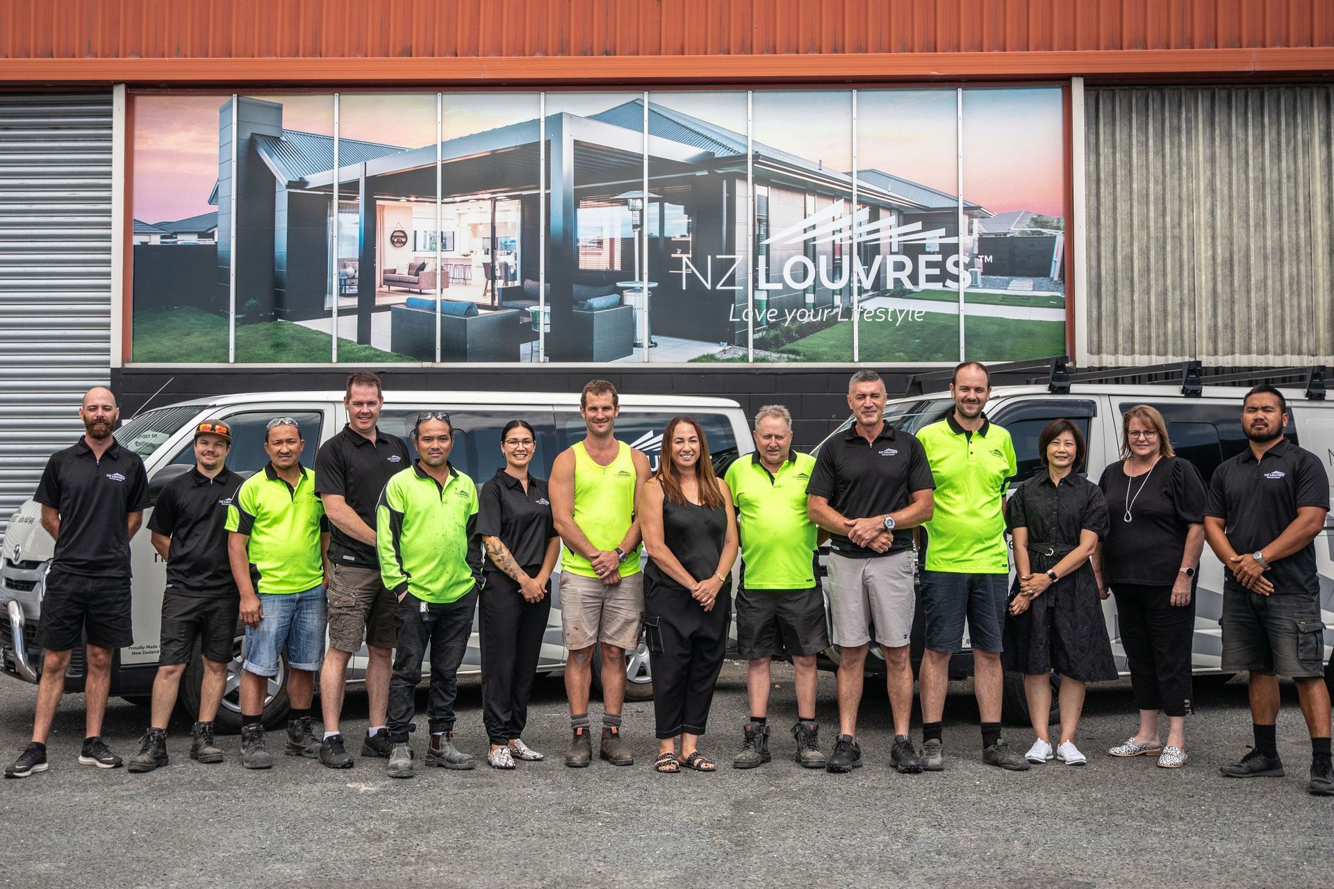 The NZ Louvres team.