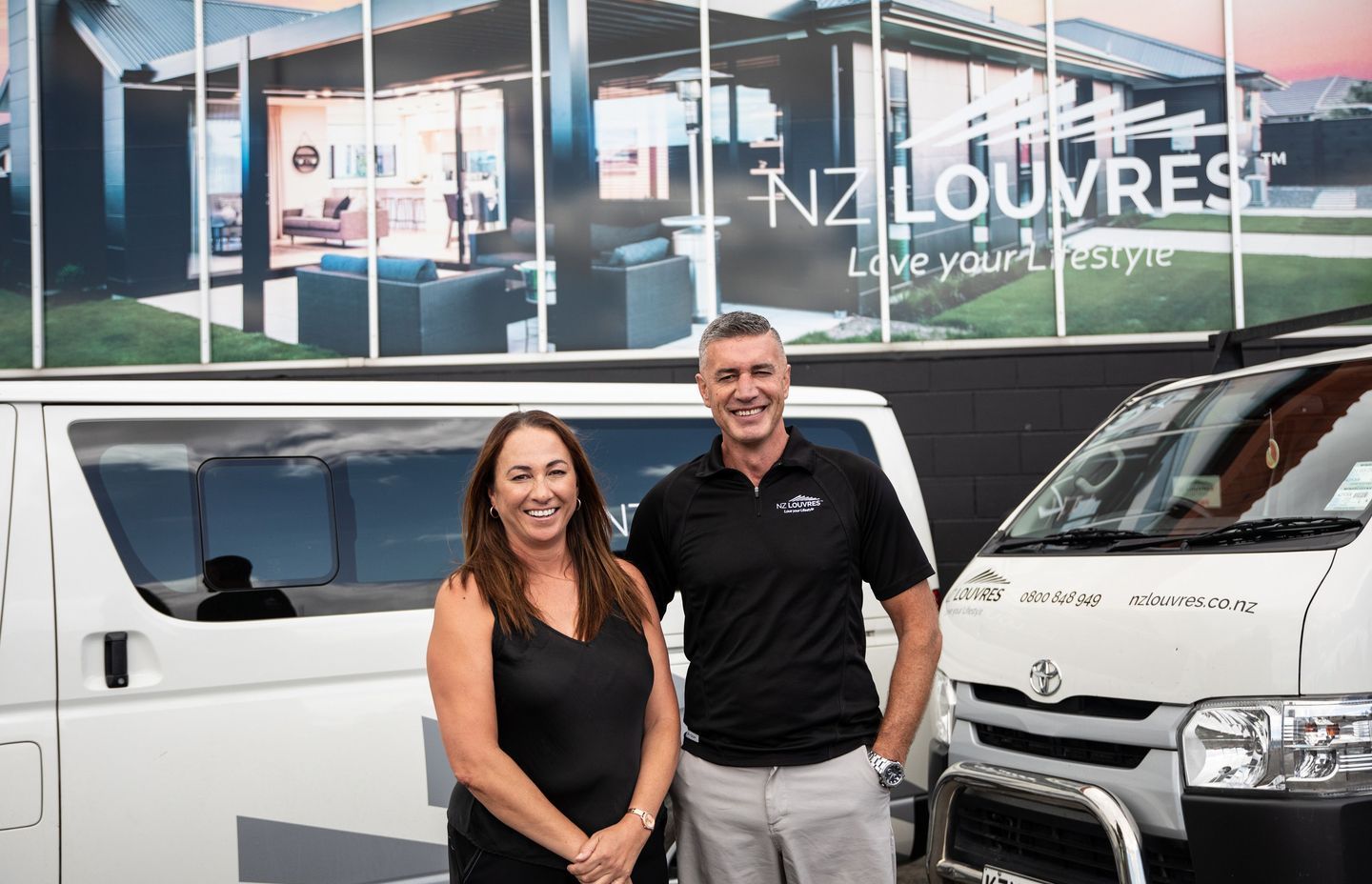 Steffan and Nadia Haua are co-owners of NZ Louvres.