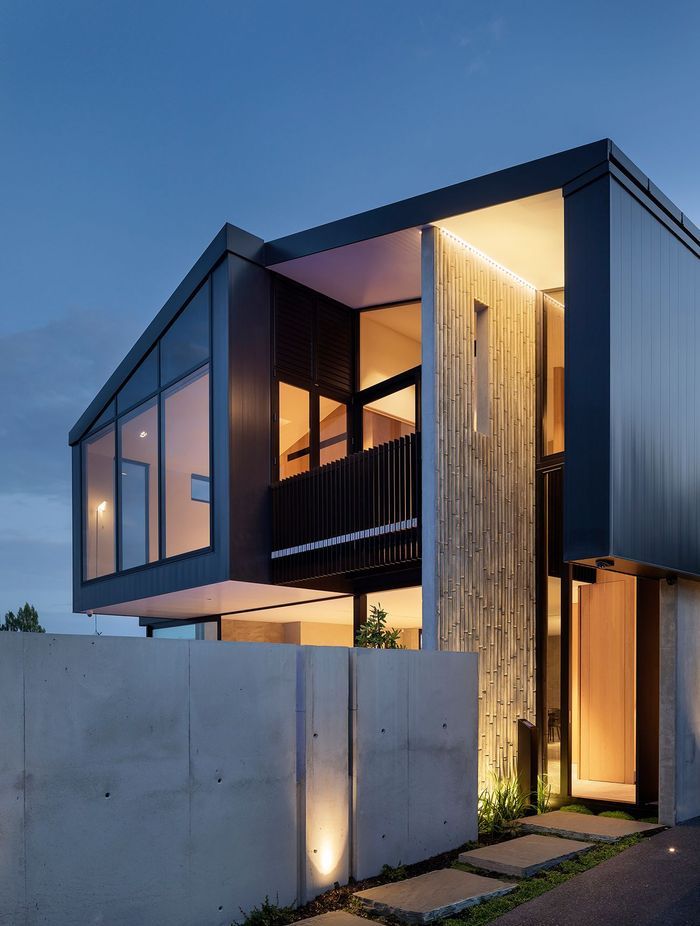 Lin House: how to build an innovative concrete wall with bamboo