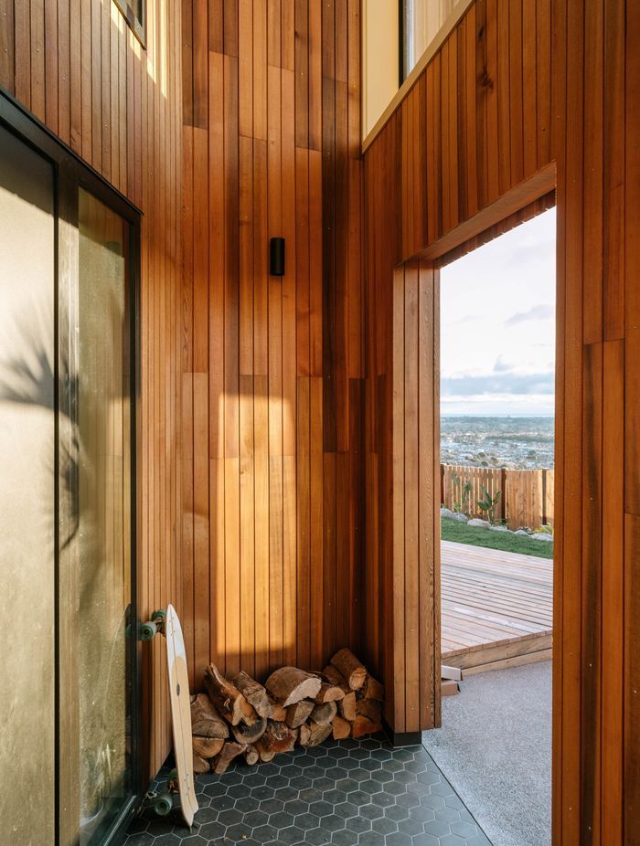 Round House's recessed front porch.