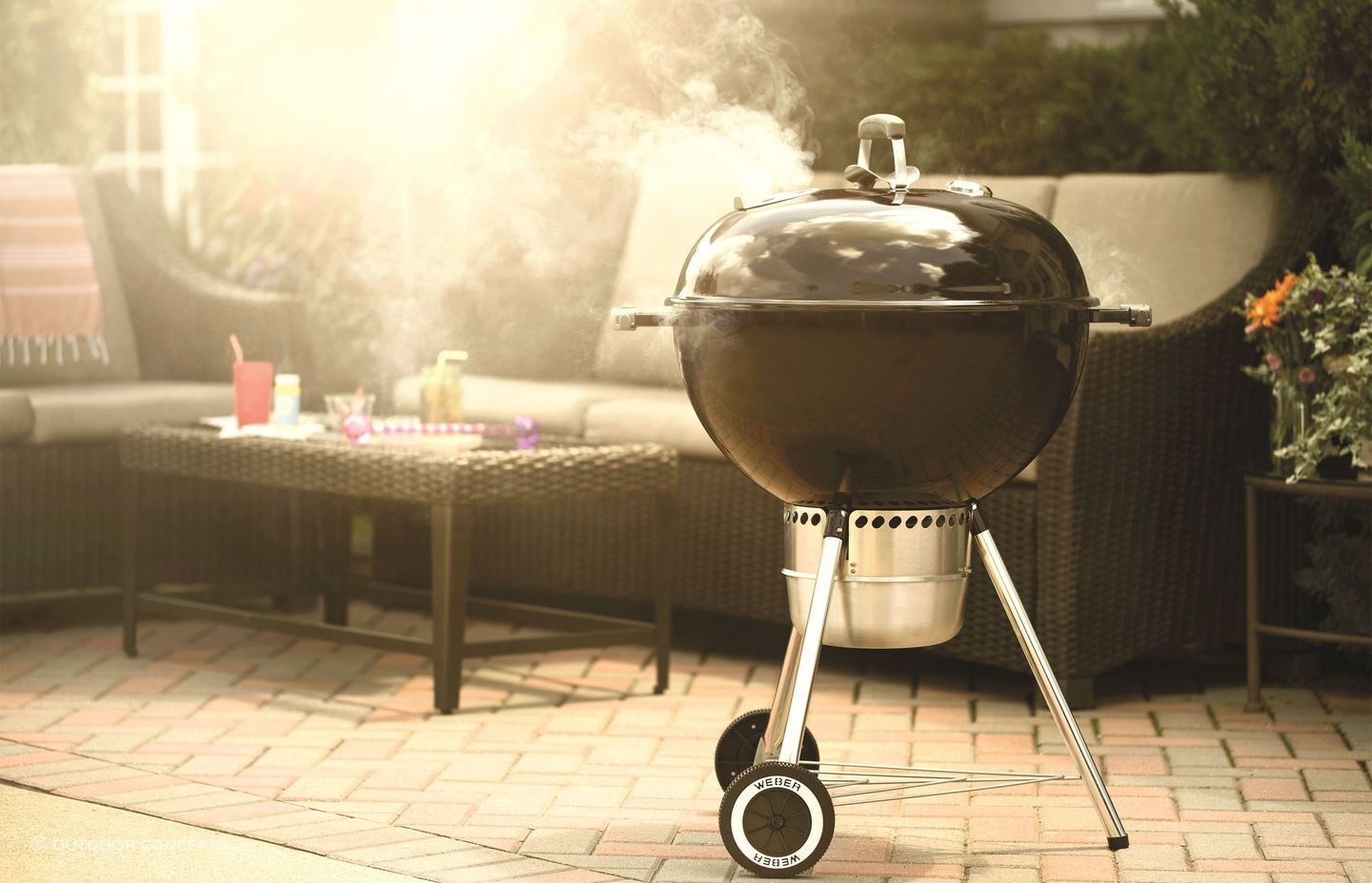 The rich smoky flavour from a charcoal grill like the Webber Premium Kettle Charcoal BBQ is hard to beat.