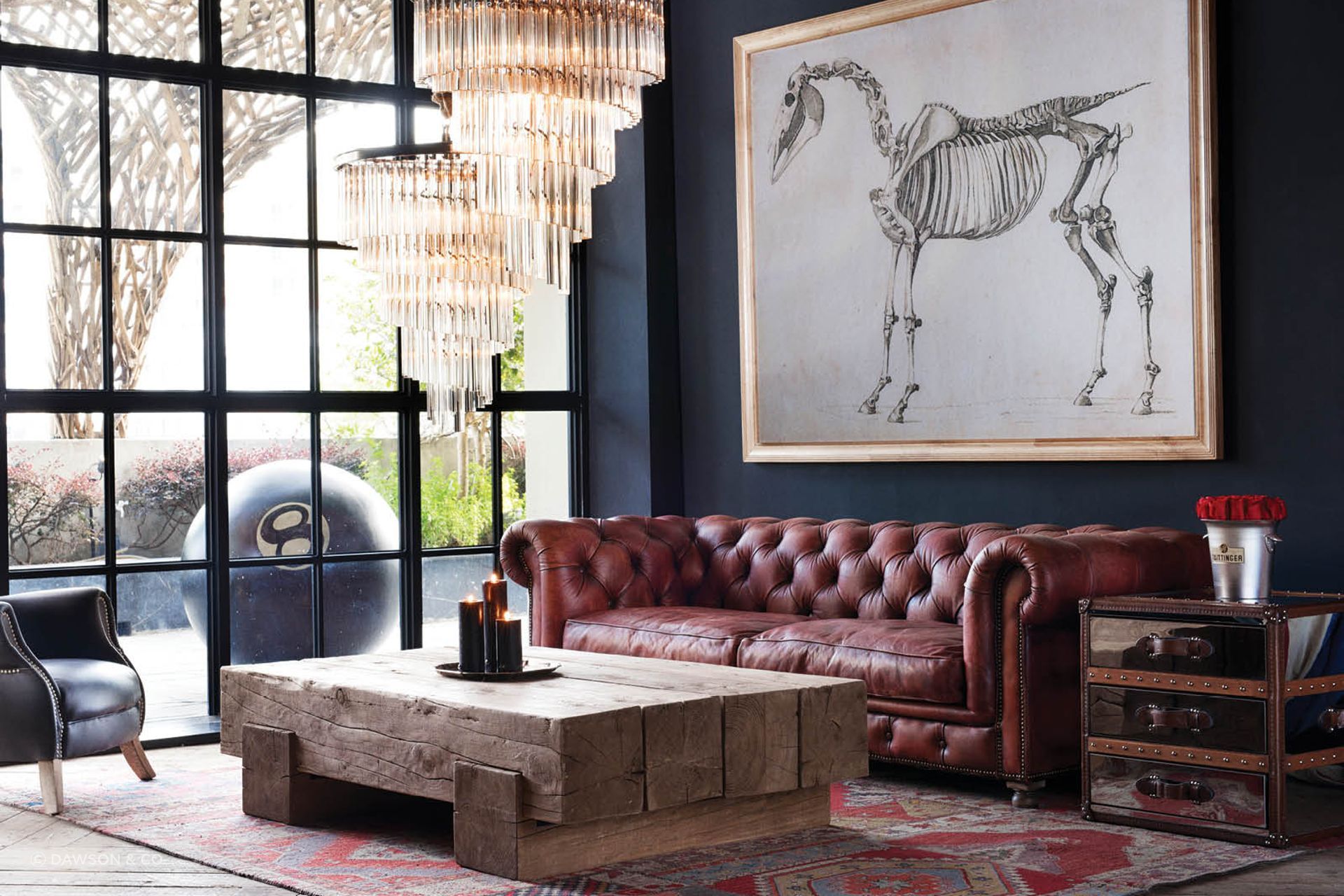 Simply dazzling — the Paradise Spiral Chandelier from Dawson &amp; Co.