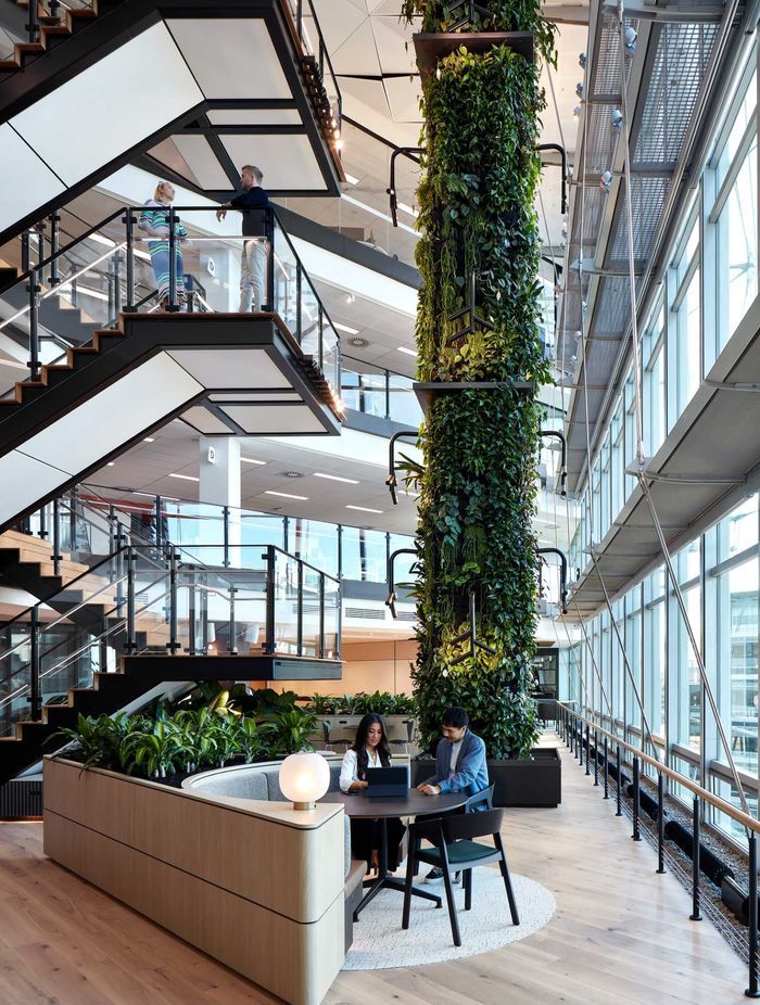 New High-Tech, Sustainable QBE Offices Back Hybrid Work