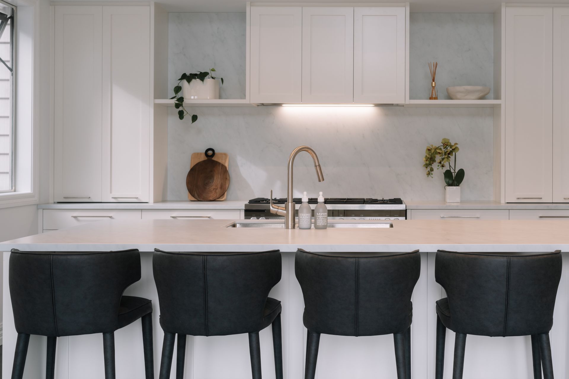 The owners of this Coatesville home wanted a stylish, modern design fit for a young family. As they were living overseas throughout the design process, the project was managed remotely via regular and detailed zoom meetings, cloud-based project management software and regular site visits over the 8 month period.