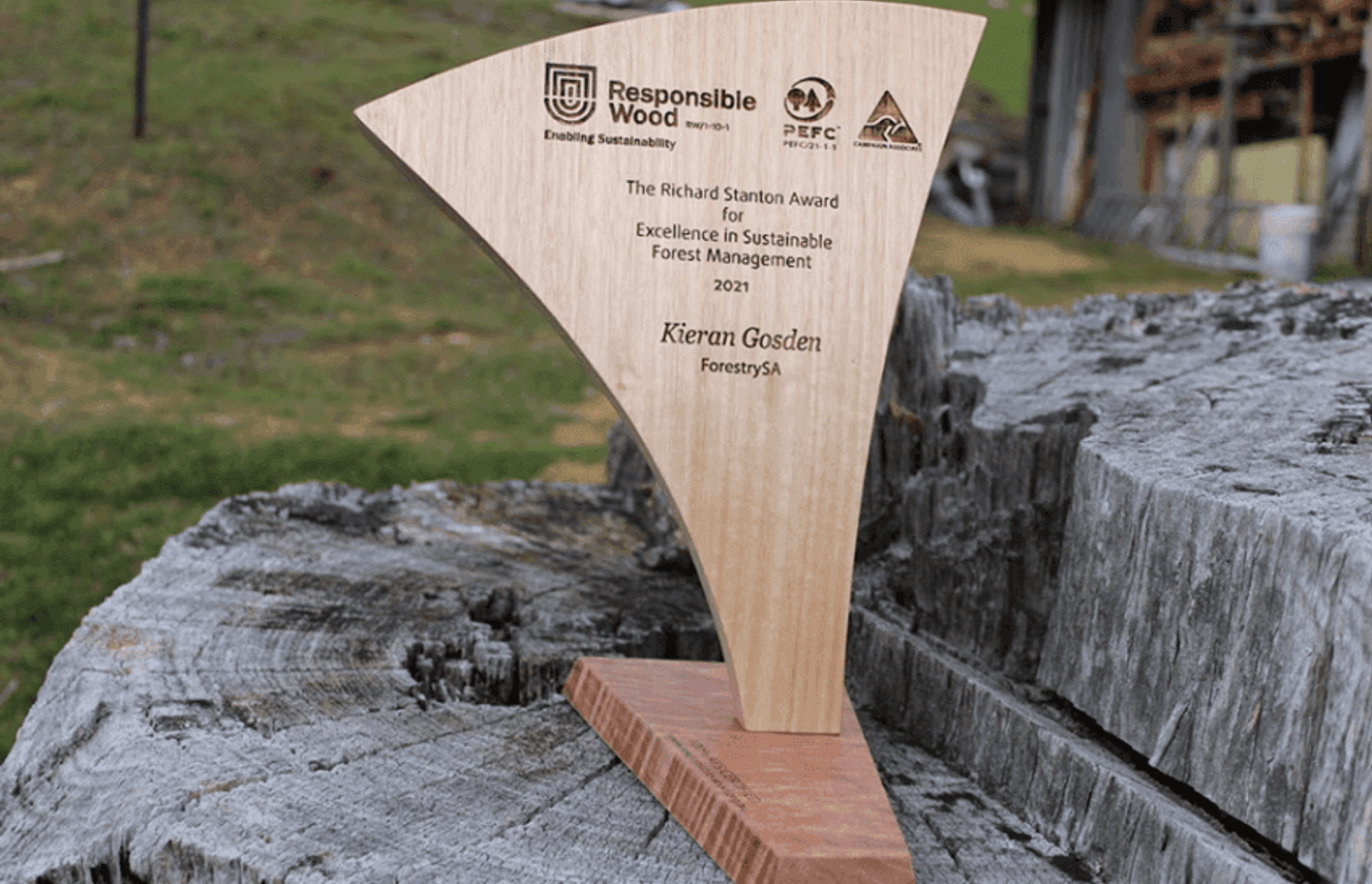 ForestrySA ranger takes Richard Stanton award for work in sustainable forestry and communities