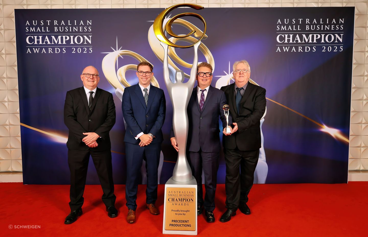 From left: Mark Israel (Brand Manager, Sydney), Jay Little (Marketing & Creative Director),

Anthony Fletcher (Co-Owner) and Thomas Mullan (Co-Owner) at the Awards Ceremony.