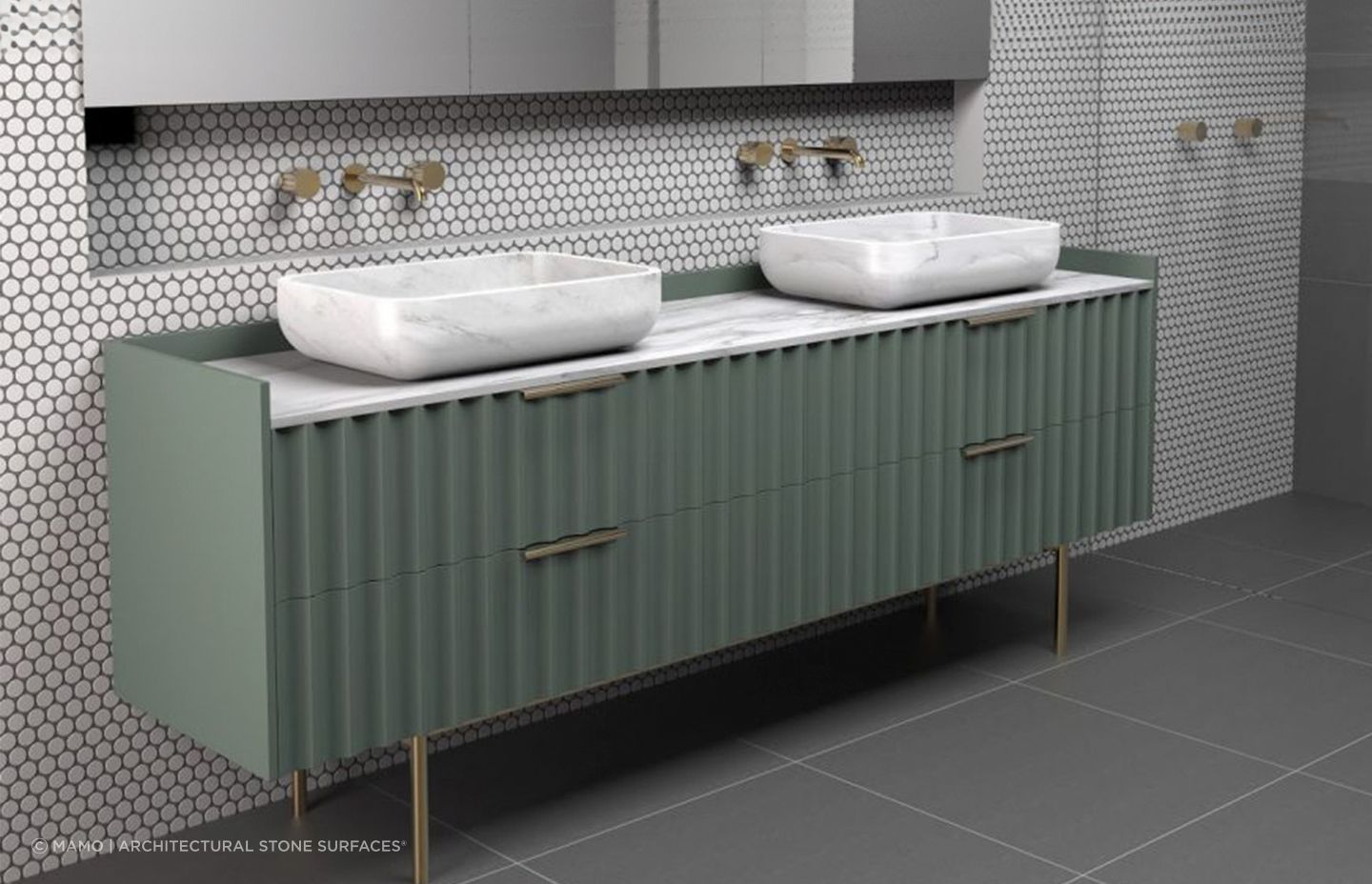 Bathroom vanities with plenty of storage space give you adequate room for all of your bathroom essentials